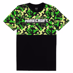 Minecraft Boys Gamer Long Pyjama Set - 8-9 Years, Black/Green