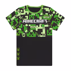 Minecraft Boys Gamer Long Pyjama Set - 7-8 Years, Green/Black