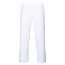 Portwest Mens Twill Bakers Trousers - XS R, White