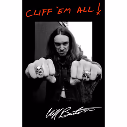 Metallica Cliff Em All Textile Poster