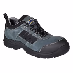 Portwest Mens Cow Suede Compositelite Safety Shoes - 7 UK, Black