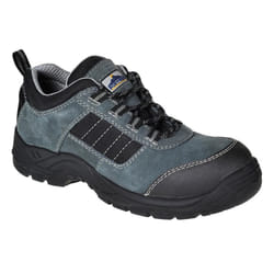 Portwest Mens Cow Suede Compositelite Safety Shoes - 8 UK, Black