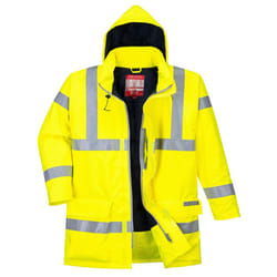 Portwest Mens Hi-Vis Bizflame Rain Anti-Static Jacket - XXL, Yellow