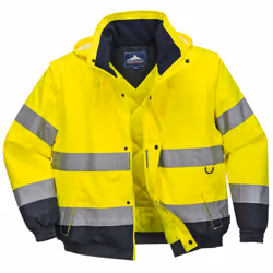 Portwest Mens 2 In 1 Hi-Vis Bomber Jacket - 4XL, Yellow