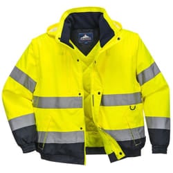 Portwest Mens 2 In 1 Hi-Vis Bomber Jacket - 4XL, Yellow