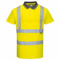 Portwest Mens Hi-Vis Polo Shirt - 4XL, Yellow