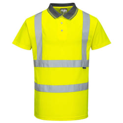 Portwest Mens Hi-Vis Polo Shirt - 4XL, Yellow