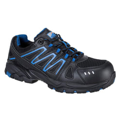 Portwest Mens Vistula Leather Compositelite Safety Trainers - 10.5 UK, Black