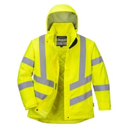 Portwest Womens/Ladies Hi-Vis Winter Jacket - S, Yellow