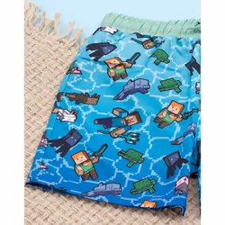 Minecraft Boys Swim Shorts - 11-12 Years, Blue