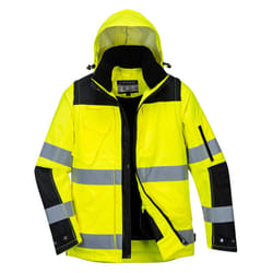 Portwest Mens Hi-Vis 3 In 1 Winter Jacket - 3XL, Yellow/Black