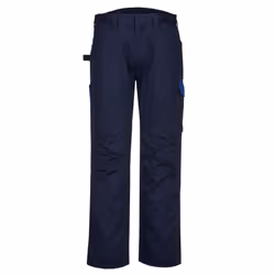 Portwest Mens PW2 Work Trousers - 44R, Navy Blue/Royal Blue