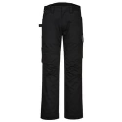 Portwest Mens PW2 Work Trousers - 36R, Black/Zoom Grey