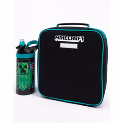 Minecraft Creeper Lunch Bag And Bottle (Pack Of 5)