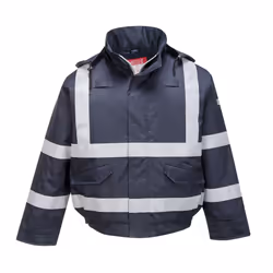 Portwest Mens Bizflame Rain Bomber Jacket - 5XL, Navy