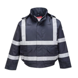 Portwest Mens Bizflame Rain Bomber Jacket - 5XL, Navy