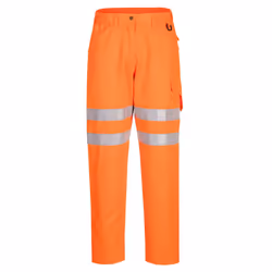 Portwest Mens Eco Friendly Hi-Vis Safety Work Trousers - 40R, Orange