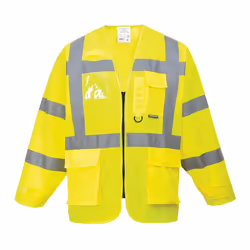 Portwest Mens Executive Hi-Vis Jacket - M, Yellow
