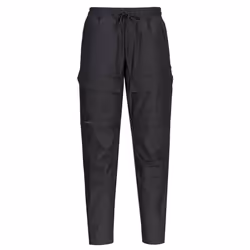 Portwest Mens KX3 Drawstring Work Trousers - L, Black