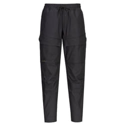Portwest Mens KX3 Drawstring Work Trousers - L, Black