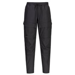 Portwest Mens KX3 Drawstring Work Trousers - XXL, Black