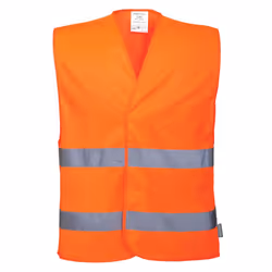 Portwest Mens C494 Band & Brace Hi-Vis Vest - L-XL, Orange