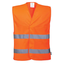 Portwest Mens C494 Band & Brace Hi-Vis Vest - XXL-3XL, Orange
