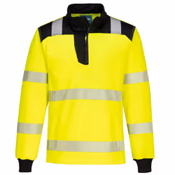 Portwest Unisex Adult PW3 High-Vis Sweatshirt - 3XL, Yellow/Black