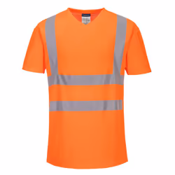 Portwest Mens Hi-Vis Mesh Insert Comfort Safety T-Shirt - XL, Orange