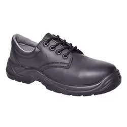 Portwest Mens Leather Compositelite Safety Shoes - 8 UK, Black