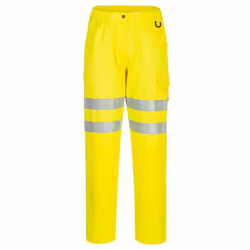 Portwest Mens Eco Friendly Hi-Vis Work Trousers - 44R, Yellow