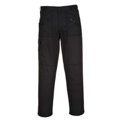 Portwest Mens Action Trousers - 48R, Black