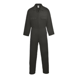 Portwest Unisex Adult Euro Cotton Work Overalls - XL, Black