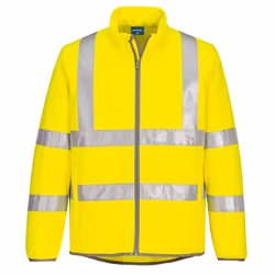 Portwest Mens Hi-Vis Eco Friendly 2 Layer Soft Shell Jacket - L, Yellow