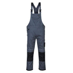 Portwest Mens PW3 Work Bib And Brace Overall - XL, Zoom Grey/Black
