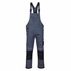 Portwest Mens PW3 Work Bib And Brace Overall - 3XL, Zoom Grey/Black