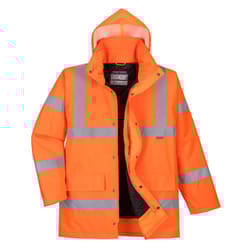 Portwest Mens Hi-Vis Safety Traffic Jacket - XXL, Orange