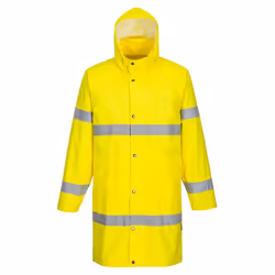 Portwest Mens H442 Hi-Vis Raincoat - L, Yellow