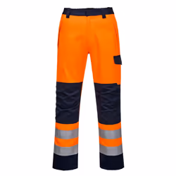 Portwest Mens Modaflame Safety Work Trousers - XXL, Orange/Navy