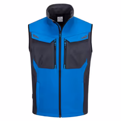 Portwest Mens WX3 Softshell Gilet - L, Persian Blue