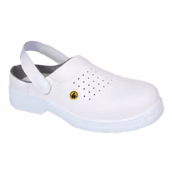 Portwest Mens Perforated Compositelite Safety Clogs - 11 UK, White