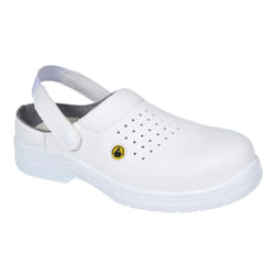 Portwest Mens Perforated Compositelite Safety Clogs - 11 UK, White