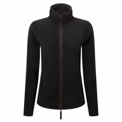 Premier Womens/Ladies Artisan Contrast Trim Fleece Jacket - XS, Black/Brown