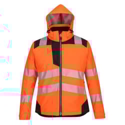 Portwest Womens/Ladies PW3 Hi-Vis Safety Jacket - S, Orange/Black
