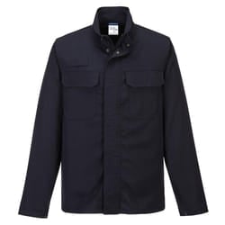 Portwest Mens Flame Resistant Molten Metal Jacket - M, Navy