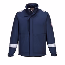 Portwest Mens Modaflame Soft Shell Jacket - L, Navy