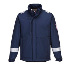 Portwest Mens Modaflame Soft Shell Jacket - M, Navy
