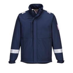 Portwest Mens Modaflame Soft Shell Jacket - XL, Navy