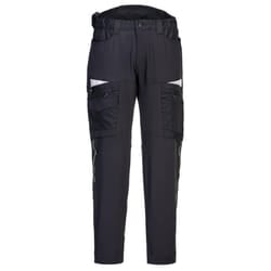 Portwest Mens DX4 Work Trousers - 30R, Black