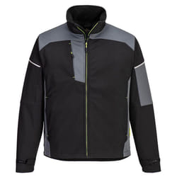 Portwest Mens PW3 Softshell Jacket - XL, Black/Zoom Grey